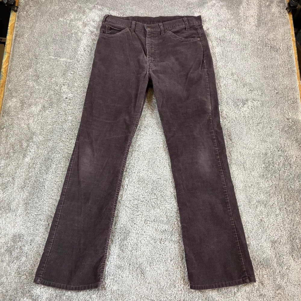 Vintage Levis 517 Corduroy Pants 34x32 Brown Bootcut USA 80s Grunge White Tab